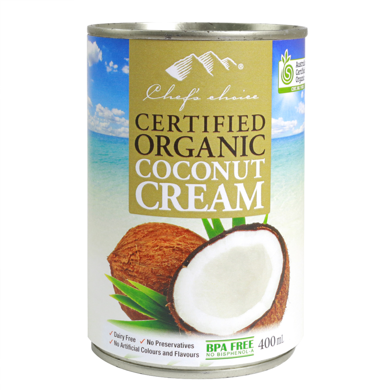 Coconut Cream Organic Chef's Choice 400ml Mediterranean Wholesale Foods